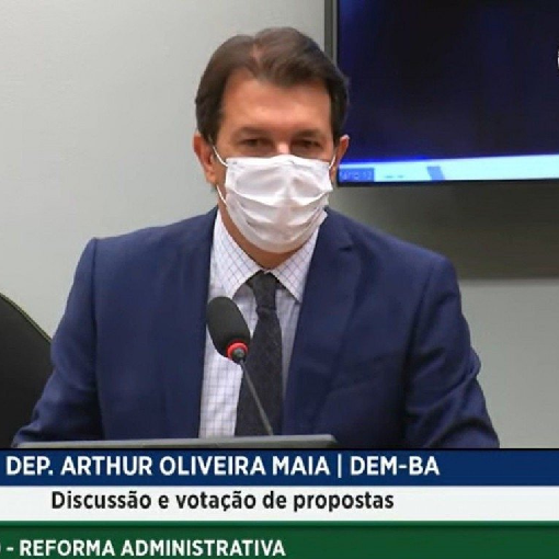 Relator da PEC 32/2020, Arthur Maia (DEM-BA). - Reprodução Jornal O Dia
