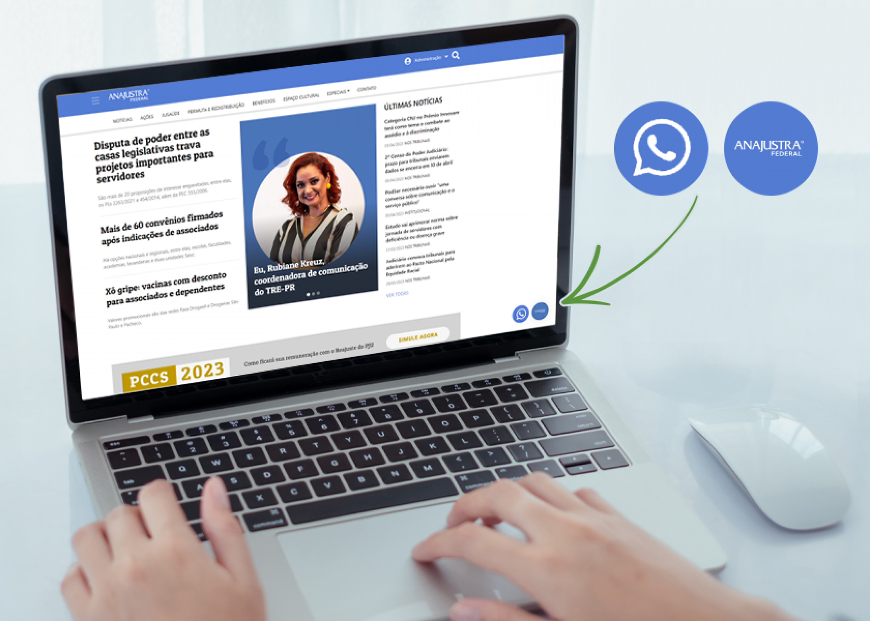 A imagem mostra os ícones do WhatsApp e do chat online no rodapé do site. - ANAJUSTRA Federal A imagem mostra os ícones do WhatsApp e do chat online no rodapé do site da ANAJUSTRA Federal para atendimento rápido de dúvidas sobre o Imposto de Renda.