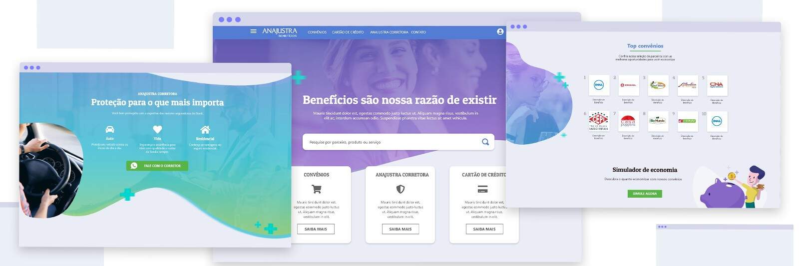 Espaço exclusivo para os benefícios da associação - Página reúne convênios