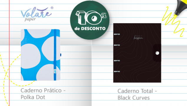 Descontos de 10% em todos os produtos na Volare Paper - ANAJUSTRA Federal
