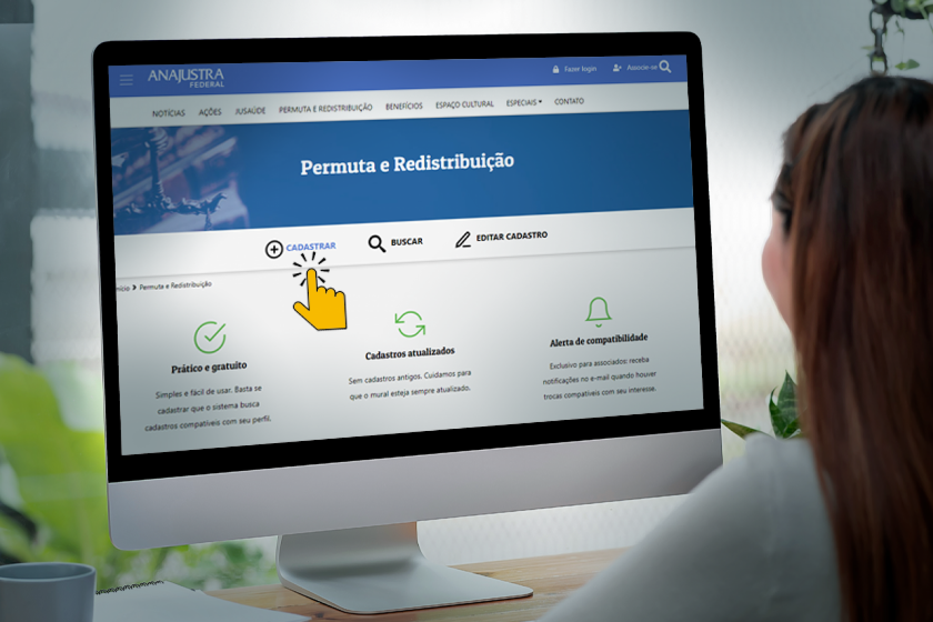 O mural de permutas e redistribuição é um dos serviços mais acessados do site. - ANAJUSTRA Federal