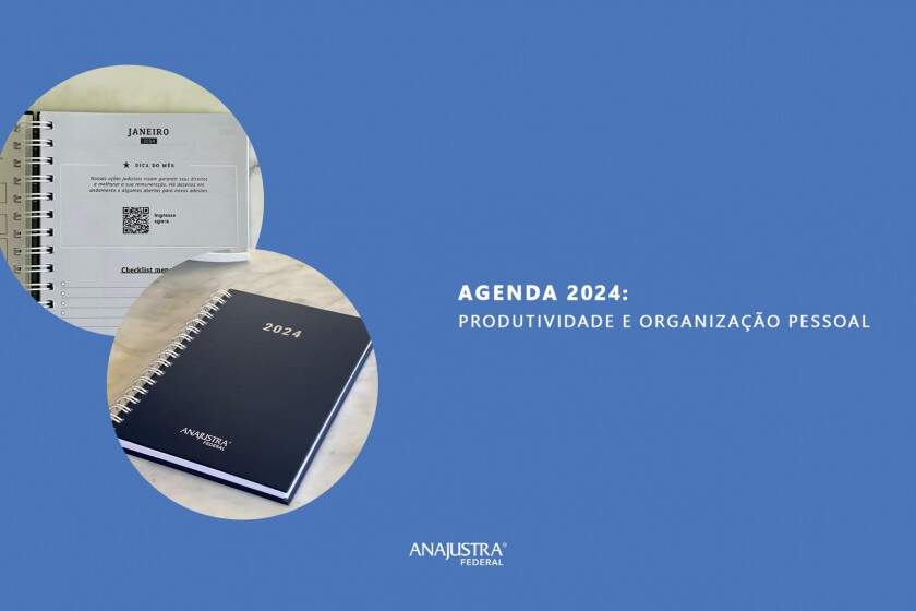 Agenda 2024: guia definitivo para produtividade e organização pessoal - Associados receberão em casa a agenda juntamente com o calendário 2024.