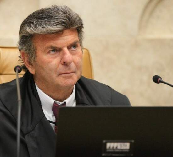 Ministro Luiz Fux em sessão plenária do Supremo. - Nelson Jr./STF