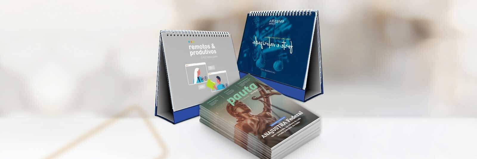 Revistas e calendários são distribuídos para os associados - Impressos já fazem parte da programação anual da associação.