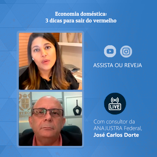 Assista ou reveja: "Economia doméstica: 3 dicas para sair do vermelho" - Em live