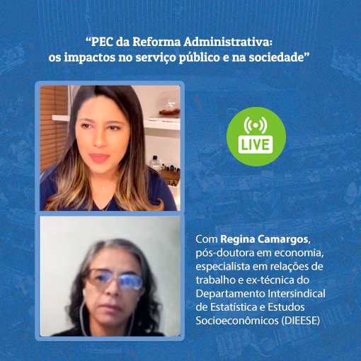 Live PEC 32/2020: "trata-se de um desmonte completo do serviço público"