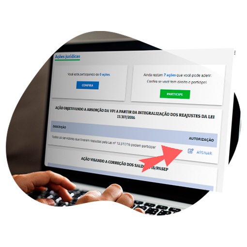 Acesse a área restrita, localize a autorização correspondente à ação e inscreva-se.  - ANAJUSTRA Federal