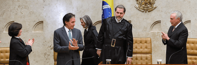Busca por harmonia marca posse de Toffoli - STF
