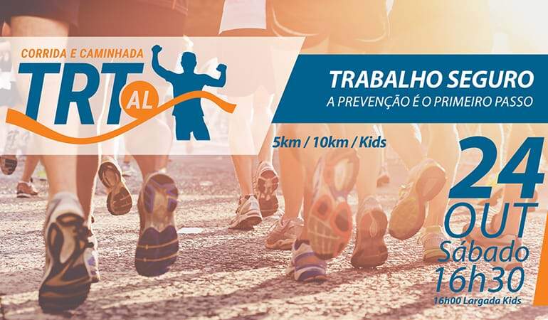 Inscrições abertas para a primeira caminhada e corrida do TRT19