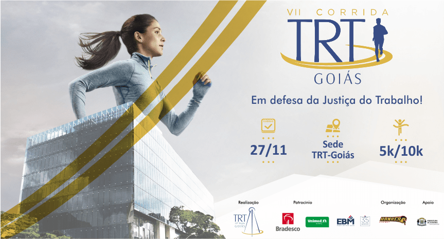 TRT18 realiza corrida de rua em comemoração aos 26 anos de fundação