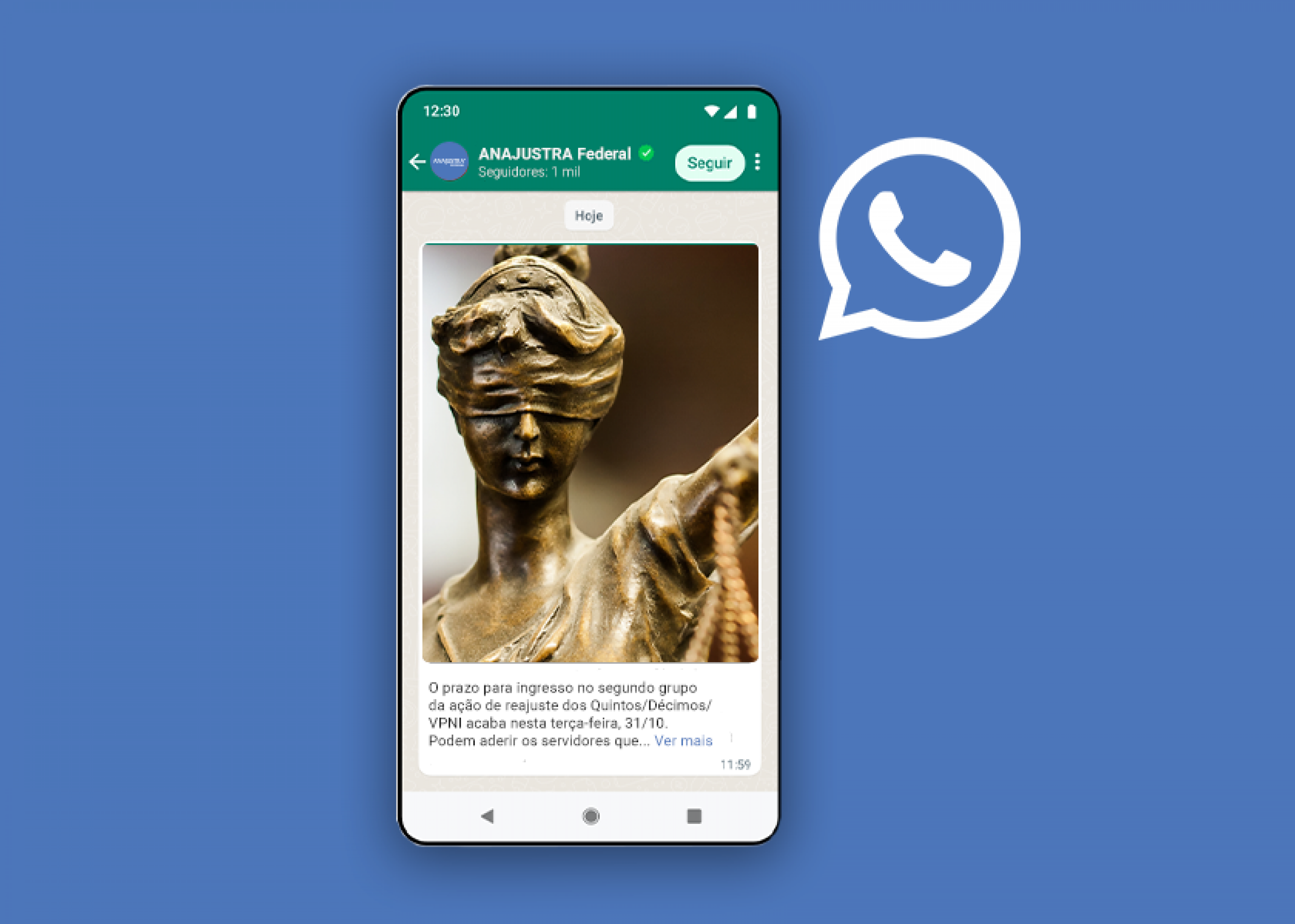 Notícias e novidades para associados no WhatsApp - Siga-nos no canal ou na comunidade da rede mais popular do Brasil.