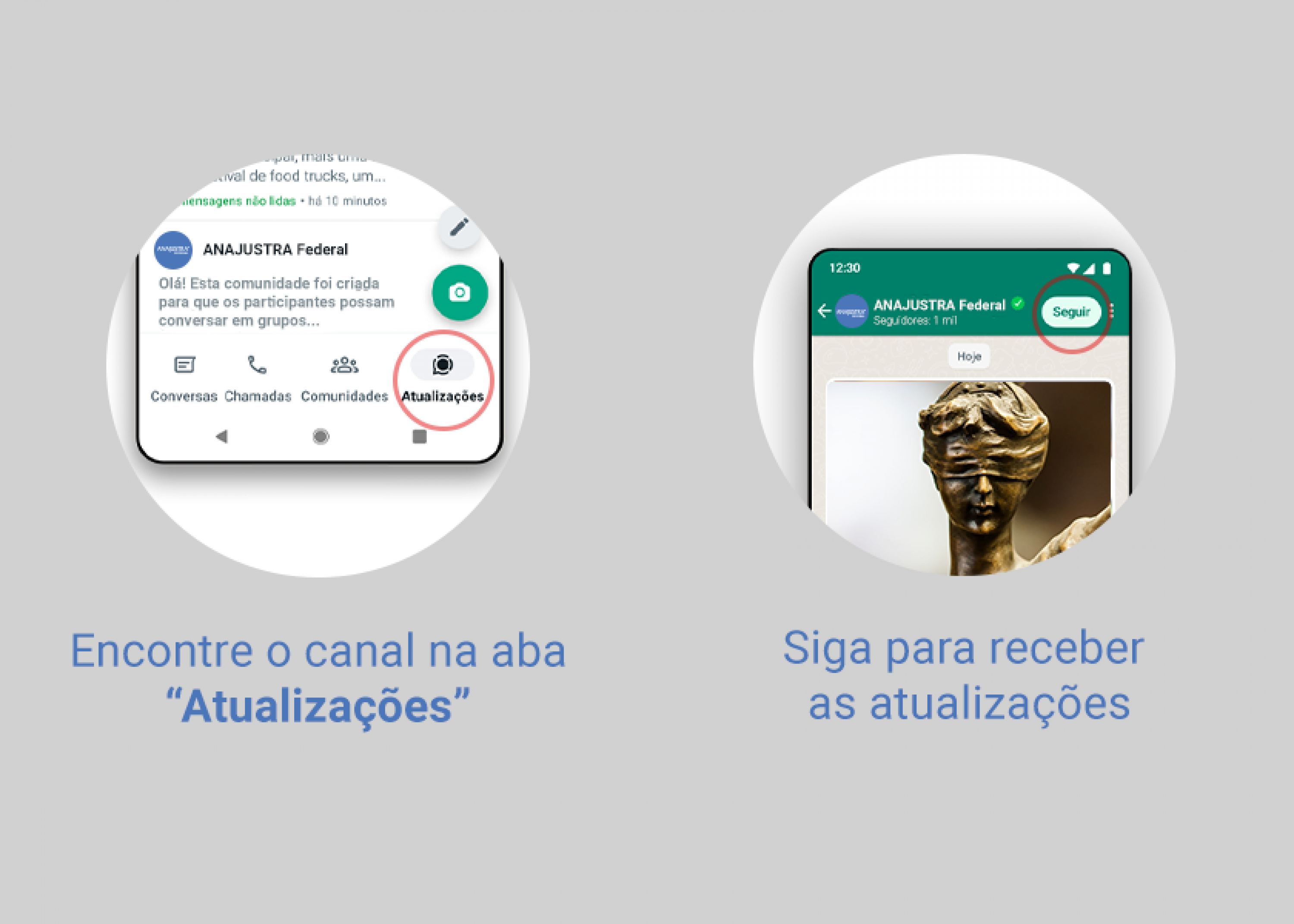 Veja como encontrar o canal e como segui-lo.